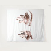 長い光と滴りで美しい目を作る タペストリー (正面(横))