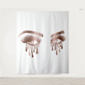 長い光と滴りで美しい目を作る タペストリー (正面)