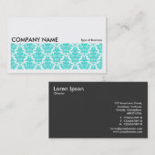 長い写真0115 – アクアダマスクパターン 名刺 (正面/裏面)