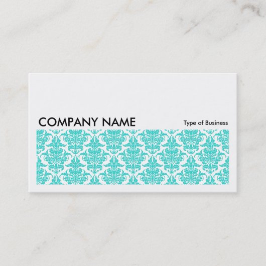 長い写真0115 – アクアダマスクパターン 名刺 (正面)