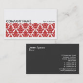 長い写真0135 - Ruby Damask 名刺 (正面/裏面)