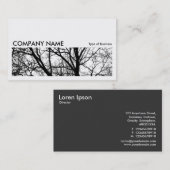 長い写真0162 – シルエットされた枝HC 名刺 (正面/裏面)