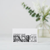 長い写真0162 – シルエットされた枝HC 名刺 (スタンド正面)