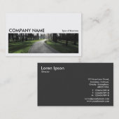 長い写真0166 – 公園のパス 名刺 (正面/裏面)