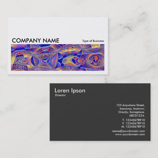 長い写真0192 – フラクタル抽象芸術061012a 名刺 (正面/裏面)