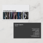 長い写真0197 – 鉱物ストライプ製品 名刺 (正面/裏面)