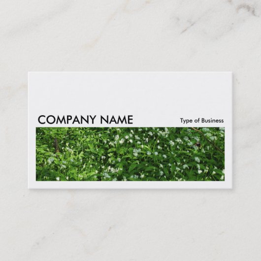 長い写真0209 – ウッドランドの花 名刺 (正面)