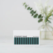 長い写真0240 – パターアステカン – 深いシアン 名刺 (スタンド正面)