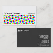 長い写真0248 – カラーハーフトーンパターン 名刺 (正面/裏面)