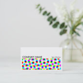 長い写真0248 – カラーハーフトーンパターン 名刺 (スタンド正面)