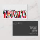 長い写真0268 – カラーのカラー調整スプラッシュ150222 名刺 (正面/裏面)