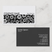 長い写真061 - B&Wフローラ 名刺 (正面/裏面)