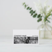 長い写真064 – 高コントラストツリー 名刺 (スタンド正面)