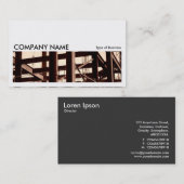 長い写真06 -鉄骨フレームContruction 名刺 (正面/裏面)