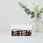 長い写真06 – 鉄骨構造 名刺 (スタンド正面)