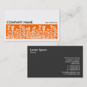 長い写真071 – サイバーガーデン – オレンジ 名刺 (正面/裏面)