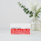 長い写真072の-サイバーの庭-赤 名刺 (スタンド正面)