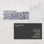 長い写真074 – 雪の枝 名刺 (正面/裏面)