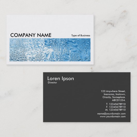 長い写真091 – ブルーウォーター 名刺 (正面/裏面)