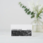 長い写真095 – ノートブックキーボード 名刺 (スタンド正面)