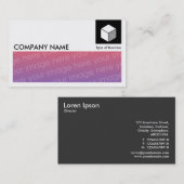 長い写真 – ロゴとパネル – 黒 名刺 (正面/裏面)