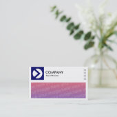 長い写真 – ロゴとパネルv2 - Dark Navy Blue 名刺 (スタンド正面)