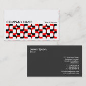 長い写真 – 幾何学模様020614d 名刺 (正面/裏面)