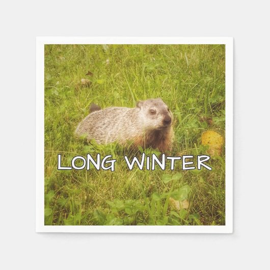 長い冬のナプキン スタンダードカクテルナプキン (正面)