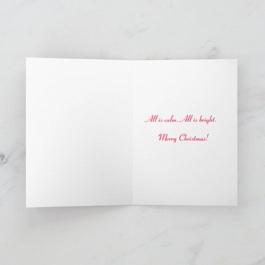 長い冬の昼寝コギ子犬のクリスマスカード シーズンカード (内部)