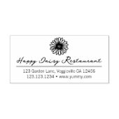 長い名前 カスタムロゴ カジュアル 返送先住所 ラバースタンプ (インプリント)