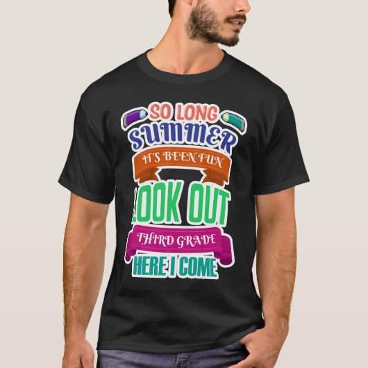 長い夏はおもしろい探しの3Gr。 Tシャツ (正面)