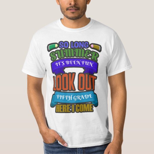 長い夏は5Grのおもしろい探しだった。 |バック Tシャツ (正面)