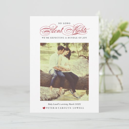 長い夜静かの妊娠発表 シーズンカード (スタンド正面)