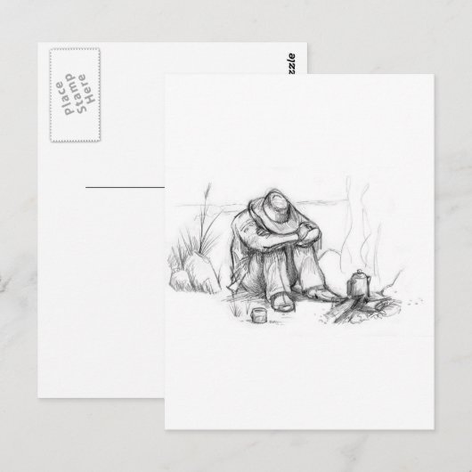 長い夜….. ポストカード (正面/裏面)