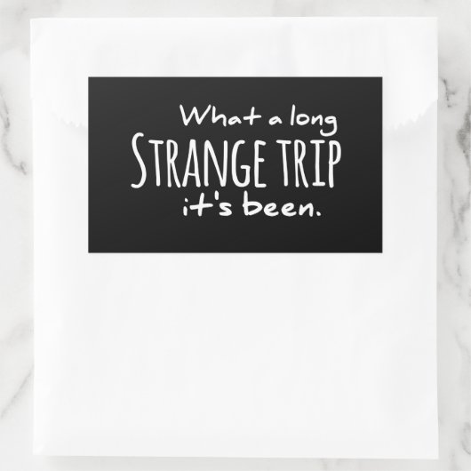 長い奇妙な旅に死んだことに感謝している 長方形シール (バッグ)