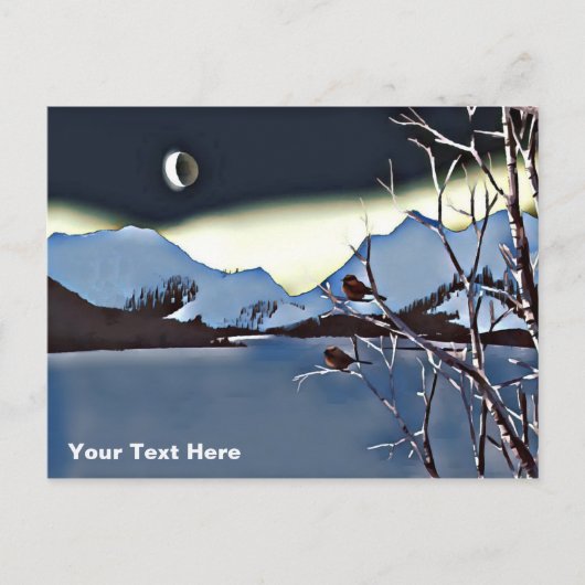 長い寒い夜 ポストカード (正面)