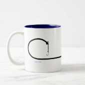 長い尾猫によって行くFishin ツートーンマグカップ (左)