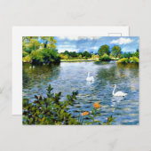 長い島の湖、素晴らしアート。 ポストカード (正面/裏面)