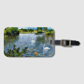 長い島の湖、素晴らしアート。 ラゲッジタグ (正面横)