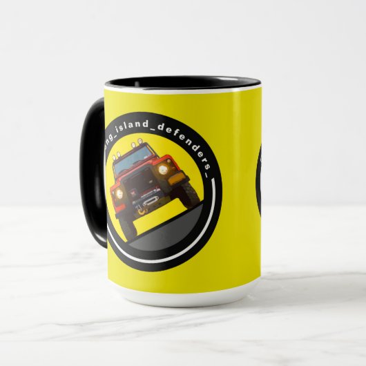 長い島の防衛者 マグカップ (正面左)