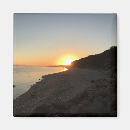 長い島の音の上の日の出 マグネット (正面)