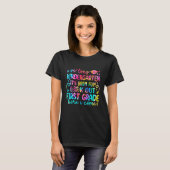長い幼稚園ここで1年生を見てC Tシャツ (正面フル)
