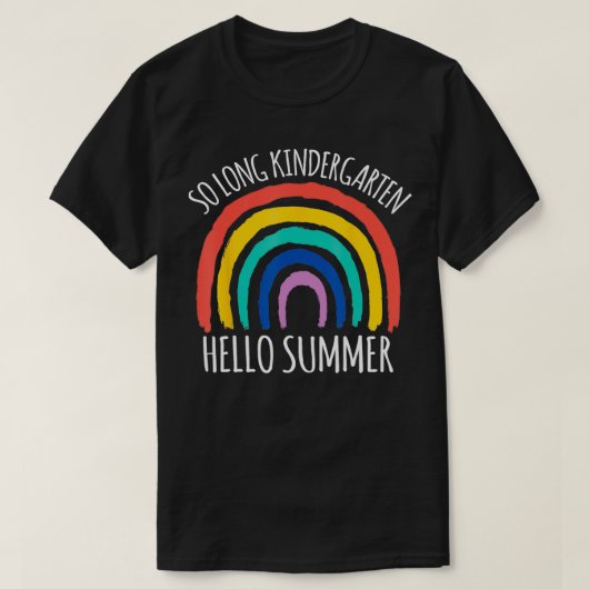 長い幼稚園こんにちは夏先生学生 Tシャツ (デザイン正面)