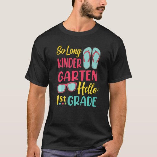 長い幼稚園こんにちは1年生の先生学生 Tシャツ (正面)