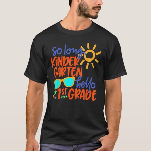 長い幼稚園こんにちは1年生の先生 Tシャツ (正面)