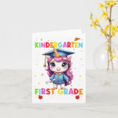 長い幼稚園の卒業式 カード (黄色い花)