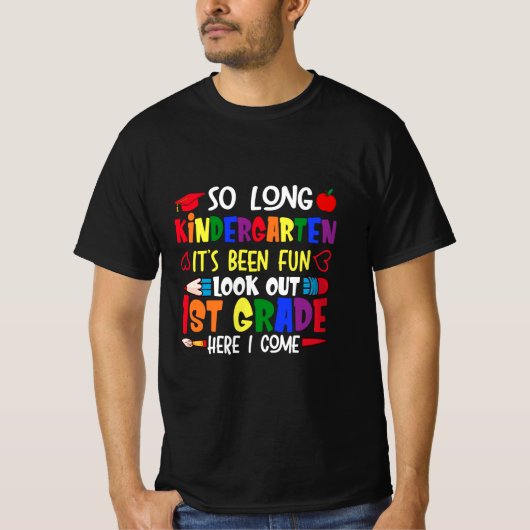 長い幼稚園1年生先生 Tシャツ (正面)