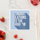 長い影のおめでとうは海軍の卒業 スタンダードカクテルナプキン (インサイチュ)