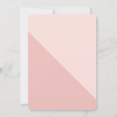 長い影のおめでとうをグラード赤面 招待状 (裏面)