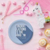 長い影のおめでとう ペーパープレート (パーティー)